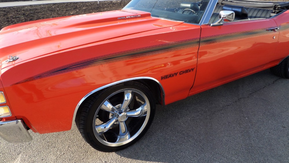 Used 1971 Chevrolet Chevelle CONVERTIBLE FUN FROM FLORIDA-HUGGER ORANGE-SEE VIDEO | Mundelein, IL