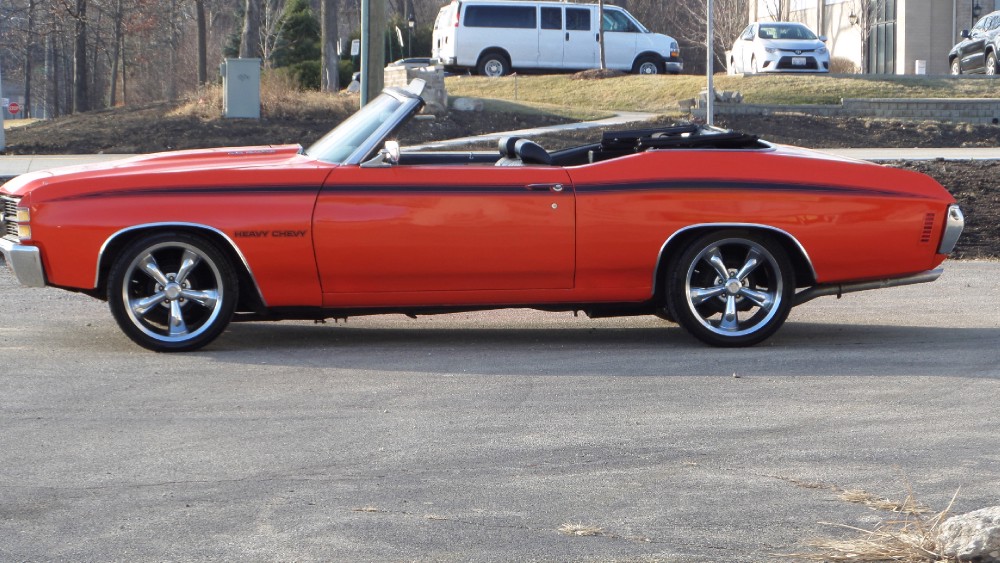 Used 1971 Chevrolet Chevelle CONVERTIBLE FUN FROM FLORIDA-HUGGER ORANGE-SEE VIDEO | Mundelein, IL