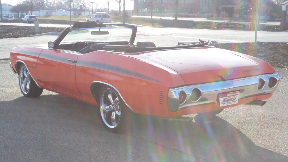 Used 1971 Chevrolet Chevelle CONVERTIBLE FUN FROM FLORIDA-HUGGER ORANGE-SEE VIDEO | Mundelein, IL