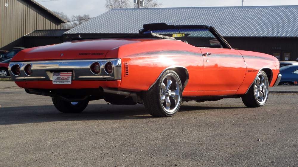 Used 1971 Chevrolet Chevelle CONVERTIBLE FUN FROM FLORIDA-HUGGER ORANGE-SEE VIDEO | Mundelein, IL