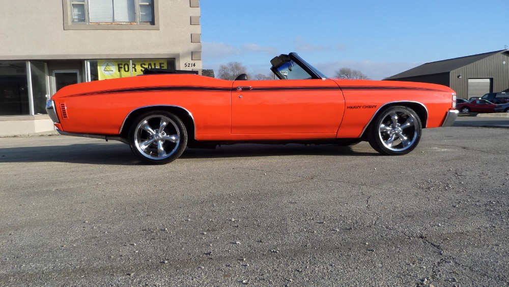 Used 1971 Chevrolet Chevelle CONVERTIBLE FUN FROM FLORIDA-HUGGER ORANGE-SEE VIDEO | Mundelein, IL