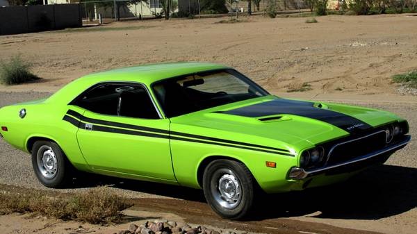 Used 1973 Dodge Challenger RT Tribute-SUB LIME-RUST FREE FROM ARIZONA-SEE VIDEO | Mundelein, IL