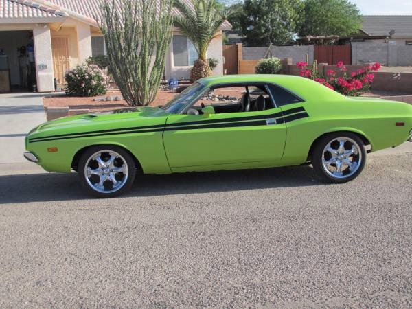 Used 1973 Dodge Challenger RT Tribute-SUB LIME-RUST FREE FROM ARIZONA-SEE VIDEO | Mundelein, IL