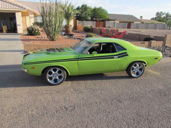 Used 1973 Dodge Challenger RT Tribute-SUB LIME-RUST FREE FROM ARIZONA-SEE VIDEO | Mundelein, IL