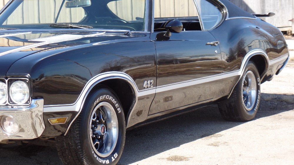 Used 1972 Oldsmobile 442 GREAT TRIPLE BLACK CLONE-ORIGINAL CUTLASS-SEE VIDEO | Mundelein, IL