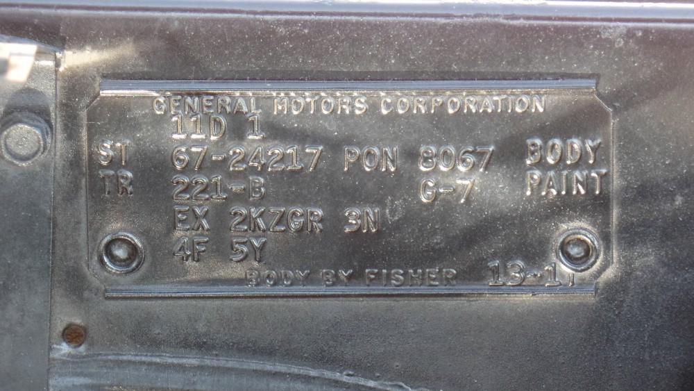 Used 1967 Pontiac Gto DOCUMENTED FROM DAY 1-ALL ORIGINAL-2 OWNER-SOUTHERN RUST FREE CAR-SEE VIDEO | Mundelein, IL