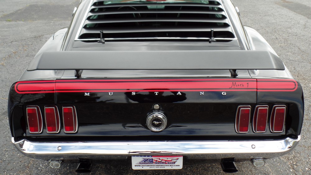 Used 1969 Ford Mustang REAL MACH 1-SHAKER HOOD-RESTORED-RAVEN BLACK-SEE VIDEO | Mundelein, IL