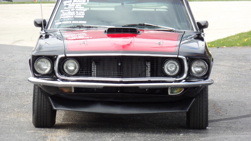 Used 1969 Ford Mustang REAL MACH 1-SHAKER HOOD-RESTORED-RAVEN BLACK-SEE VIDEO | Mundelein, IL