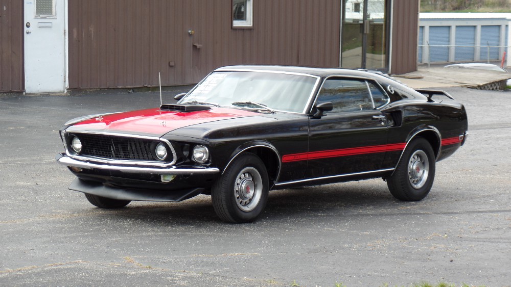 Used 1969 Ford Mustang REAL MACH 1-SHAKER HOOD-RESTORED-RAVEN BLACK-SEE VIDEO | Mundelein, IL