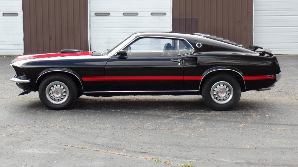Used 1969 Ford Mustang REAL MACH 1-SHAKER HOOD-RESTORED-RAVEN BLACK-SEE VIDEO | Mundelein, IL