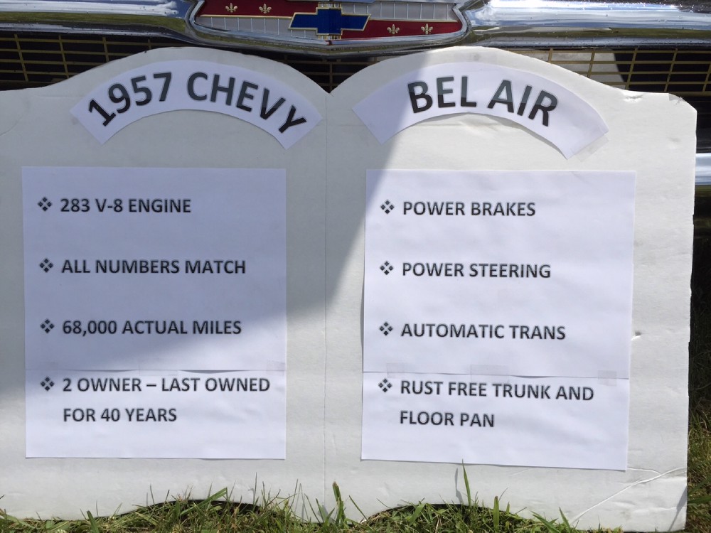Used 1957 Chevrolet Bel Air UNMELOSTED-2 OWNER-ALL ORIGINAL TRI FIVE-SEE VIDEO | Mundelein, IL