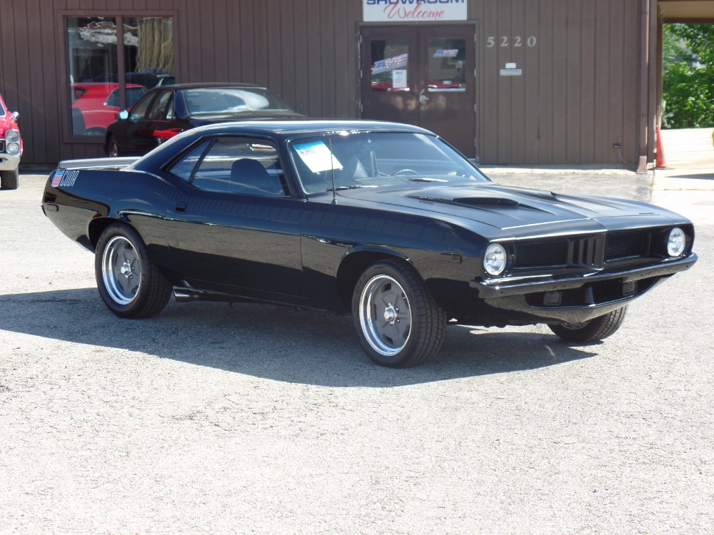 Used 1972 Plymouth Cuda AAR FAST AND FURIOUS 7 TRIBUTE-BLACK ON BLACK MOPAR-NEW PAINT-SEE VIDEO | Mundelein, IL