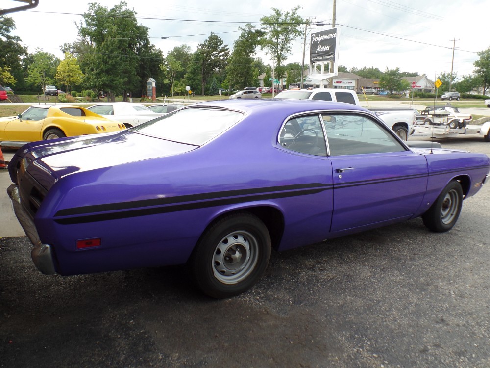 Tci Torque Converter >> 1971 Plymouth Duster PLUM CRAZY PURPLE Stock # 8318CV for sale near Mundelein, IL | IL Plymouth ... Tci Torque Converter >> 1971 Plymouth Duster PLUM CRAZY PURPLE Stock # 8318CV for sale near Mundelein, IL | IL Plymouth ...