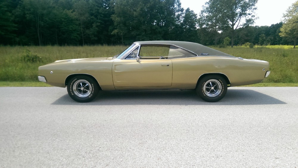 Used 1968 Dodge Charger Light Gold 383 Automatic 5-Spoke Wheels Very Sharp MOPAR! | Mundelein, IL