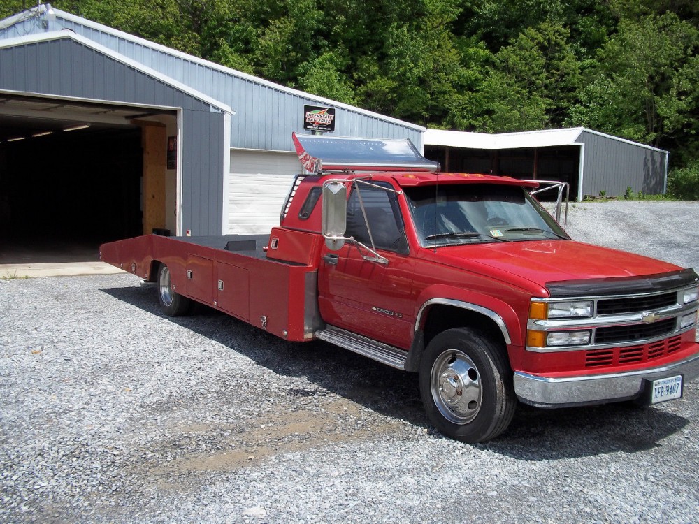 1994 Chevrolet C3500 HD CAR HAULER RAMP/TOW TRUCK FLATBED.