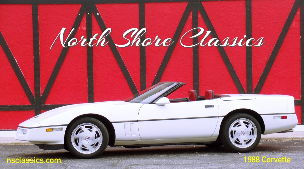 Used 1988 Chevrolet Corvette WHITE CONVERTIBLE-LOW MILES | Mundelein, IL