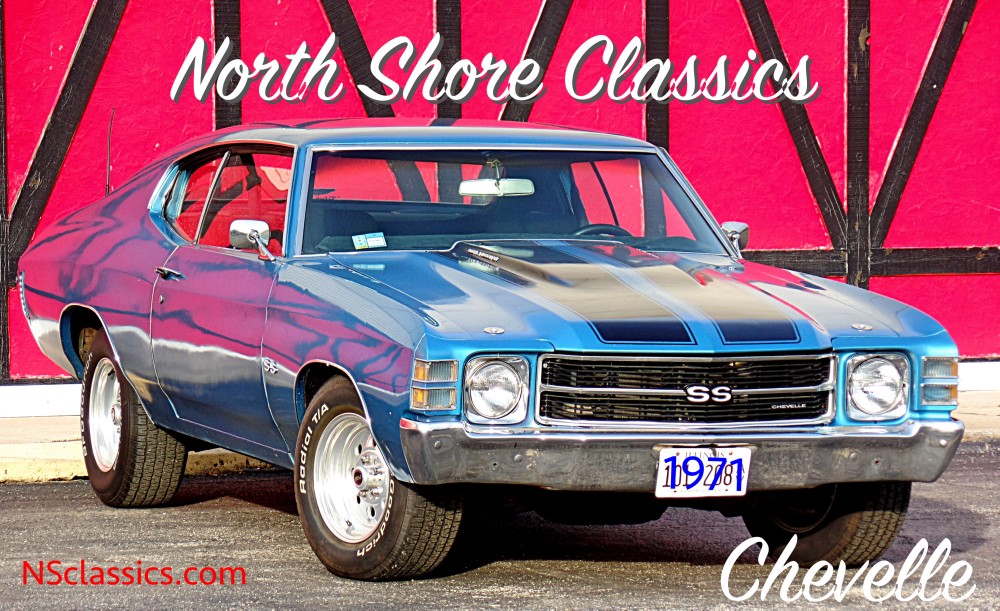 Used 1971 Chevrolet Chevelle 375 HP-SS Look-2nd Owner-MARINA BLUE-SEE VIDEO NOW | Mundelein, IL