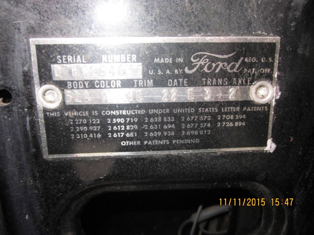 Used 1957 Ford Skyliner ONE OWNER-FULL DOCUMENTED FROM DAY 1-ALL ORIGINAL-see video- | Mundelein, IL