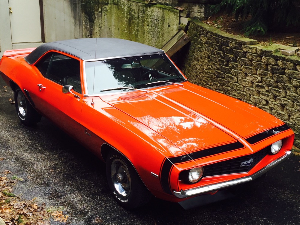 Used 1969 Chevrolet Camaro NEW HUGGER ORANGE PAINT-X44 Code-From Virginia- with AC- Very Reliable | Mundelein, IL