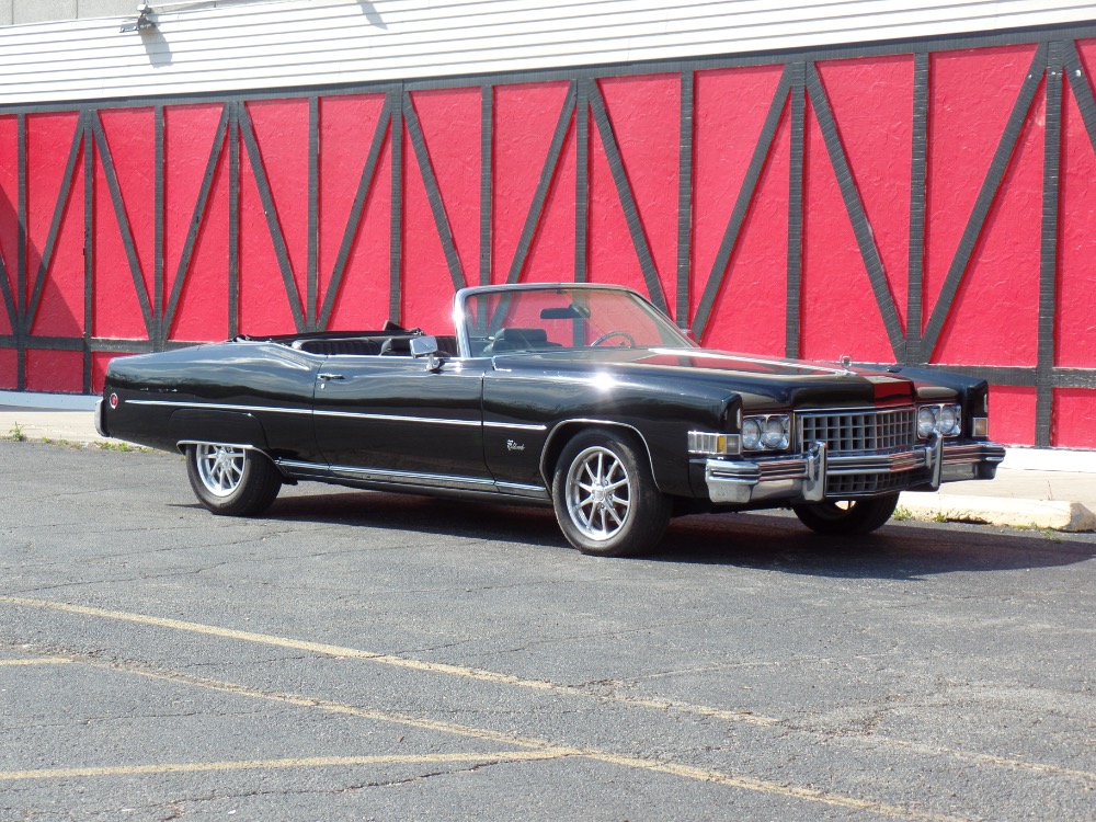Used 1973 Cadillac El Dorado -TRIPLE BLACK CONVERTIBLE-LOW MILES-BIG BOSS CAR IS FROM CALIFORNIA | Mundelein, IL