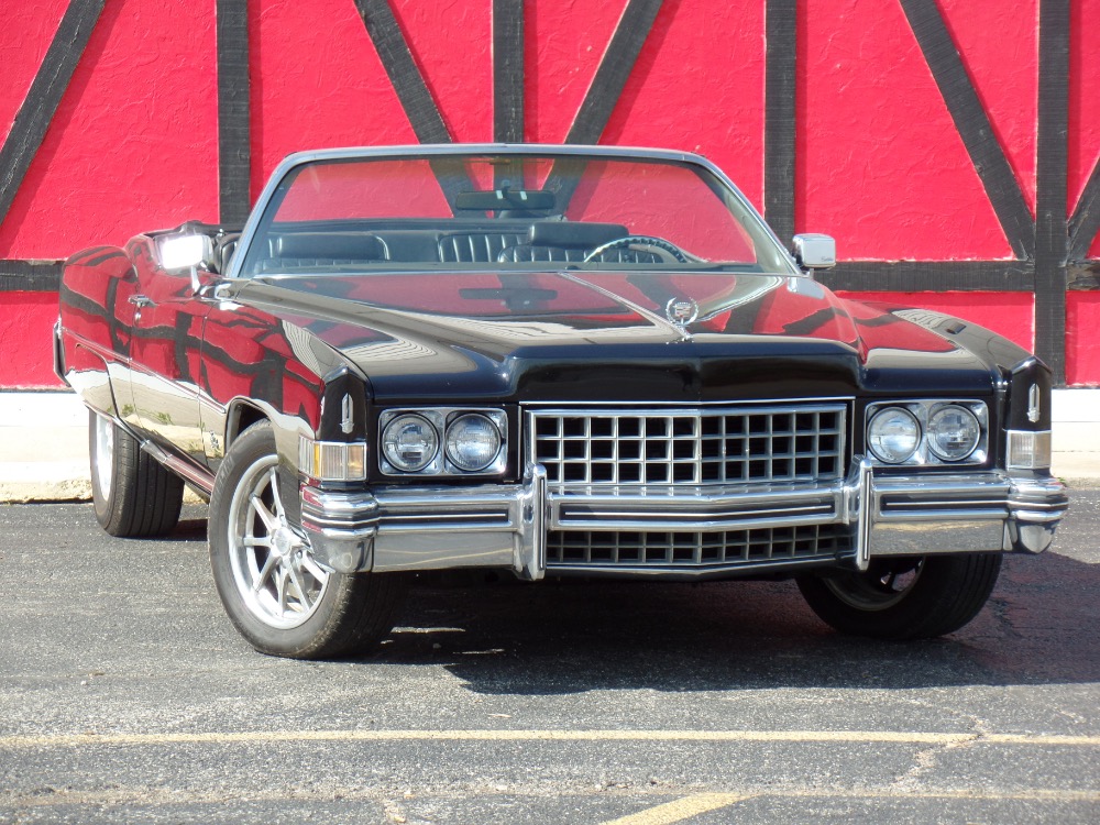 Used 1973 Cadillac El Dorado -TRIPLE BLACK CONVERTIBLE-LOW MILES-BIG BOSS CAR IS FROM CALIFORNIA | Mundelein, IL