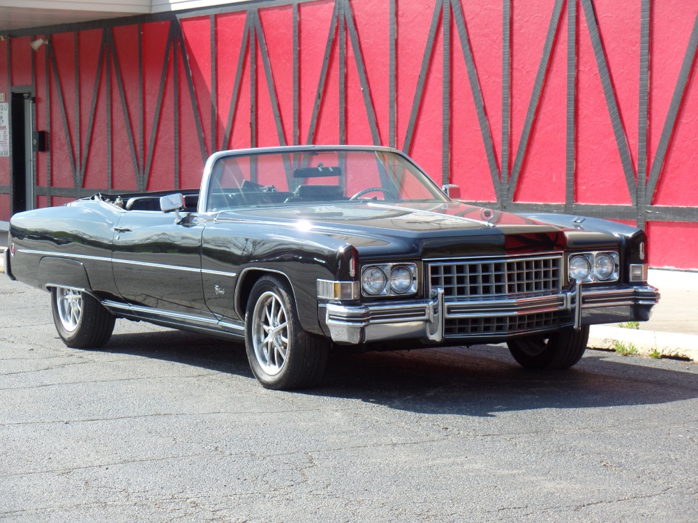 Used 1973 Cadillac El Dorado -TRIPLE BLACK CONVERTIBLE-LOW MILES-BIG BOSS CAR IS FROM CALIFORNIA | Mundelein, IL