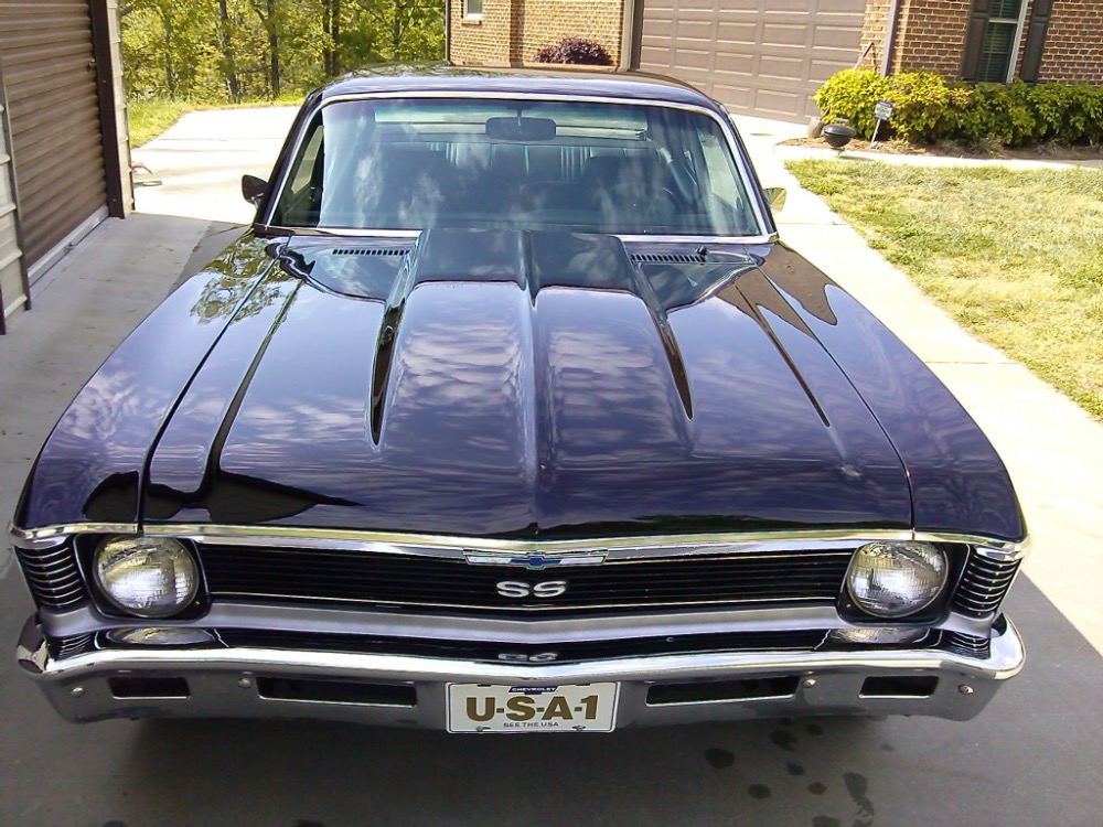 Used 1969 Chevrolet Nova LS5 BIG BLOCK-SUPER SPORT LOOK-MIRROR BLACK HIGH $ PAINT JOB-FROM GEORGIA | Mundelein, IL