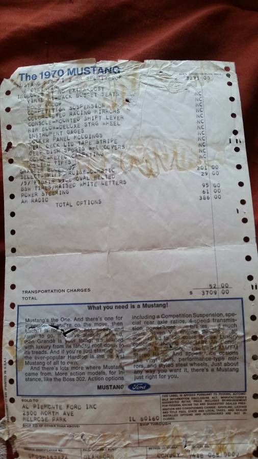 Used 1970 Ford Mustang -MACH 1 MATCHING NUMBERS- | Mundelein, IL