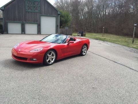 Used 2005 Chevrolet Corvette C6-LS2-STRIKING RED CONVERTIBLE-VERY GOOD CONDITION | Mundelein, IL