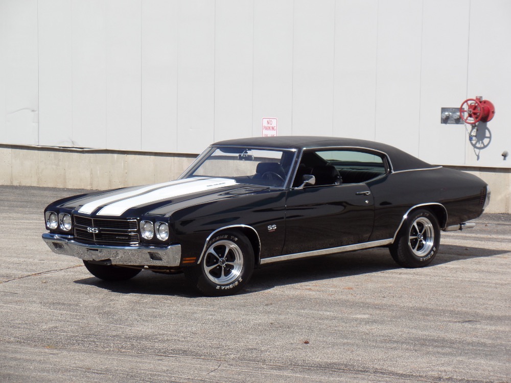 Used 1970 Chevrolet Chevelle SS454-FRAME OFF RESTORED-TRIPLE BLACK-BIG BLOCK-NEW LOW PRICE-SEE VIDEO | Mundelein, IL