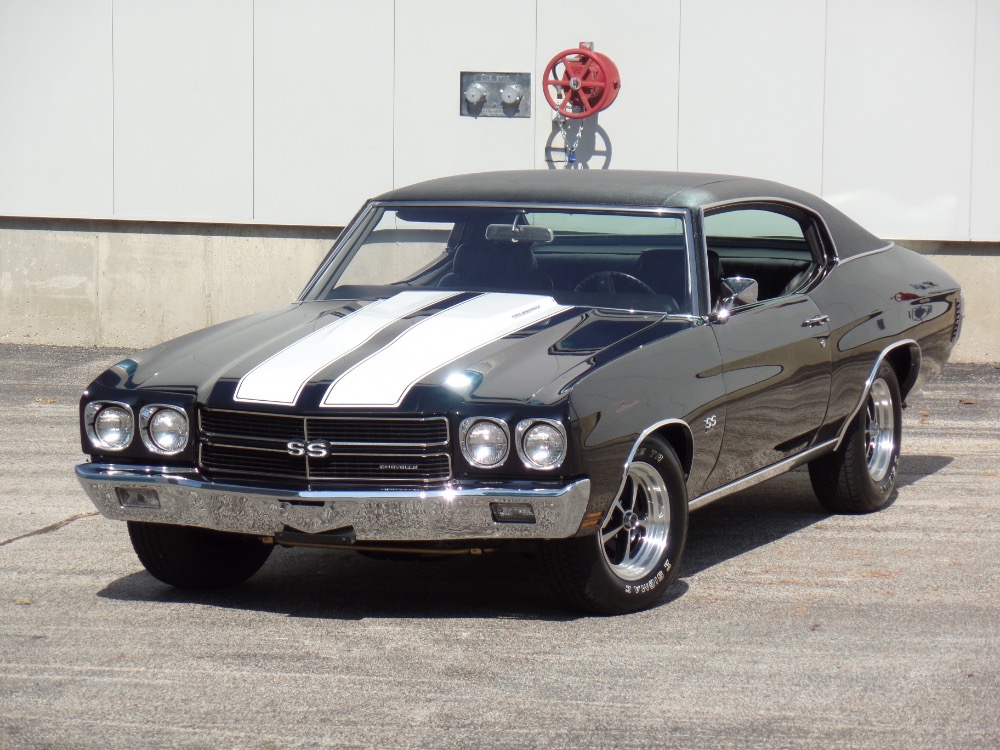 Used 1970 Chevrolet Chevelle SS454-FRAME OFF RESTORED-TRIPLE BLACK-BIG BLOCK-NEW LOW PRICE-SEE VIDEO | Mundelein, IL