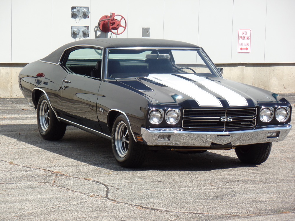 Used 1970 Chevrolet Chevelle SS454-FRAME OFF RESTORED-TRIPLE BLACK-BIG BLOCK-NEW LOW PRICE-SEE VIDEO | Mundelein, IL