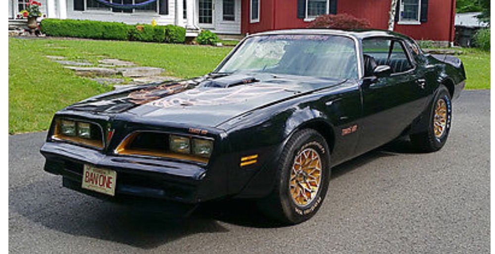 Golden Pontiac Firebird