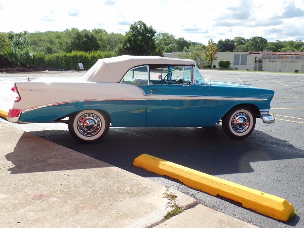Used 1956 Chevrolet Bel Air CONVERTIBLE Rotisserie CALIFORNIA RESTORATION-NUMBERS MATCH-NEW LOW PRICE | Mundelein, IL