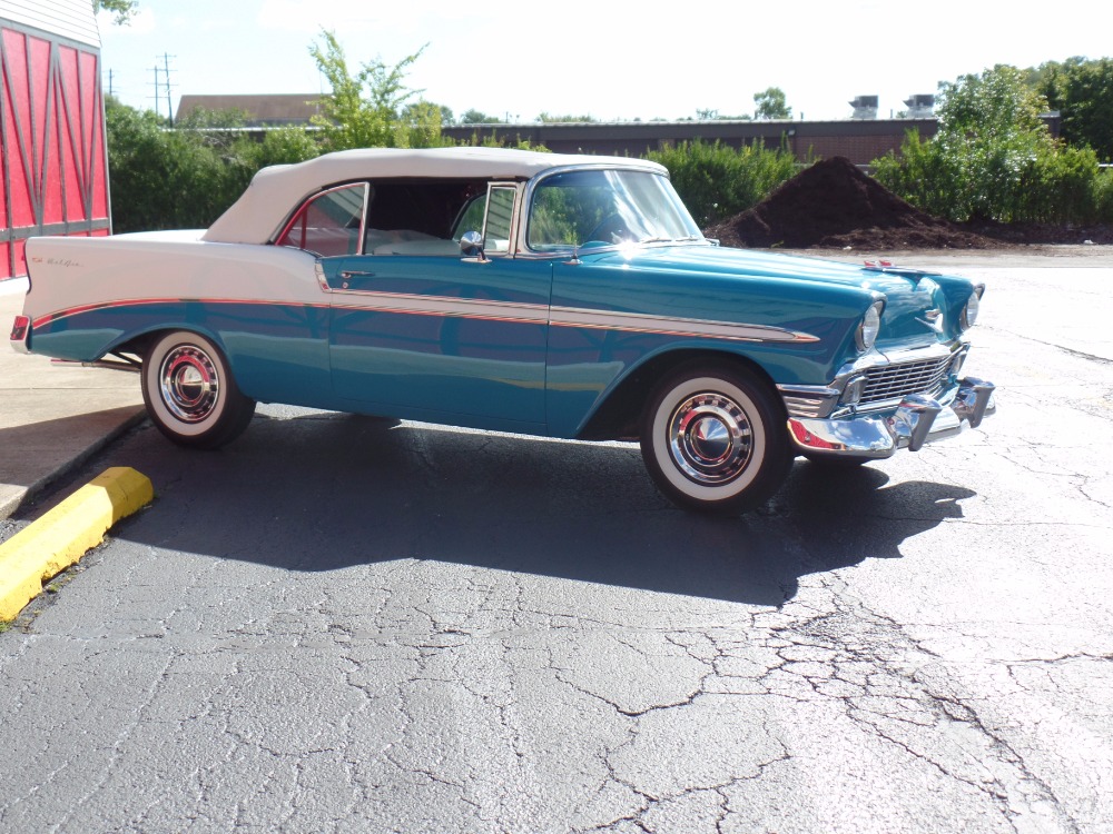 Used 1956 Chevrolet Bel Air CONVERTIBLE Rotisserie CALIFORNIA RESTORATION-NUMBERS MATCH-NEW LOW PRICE | Mundelein, IL