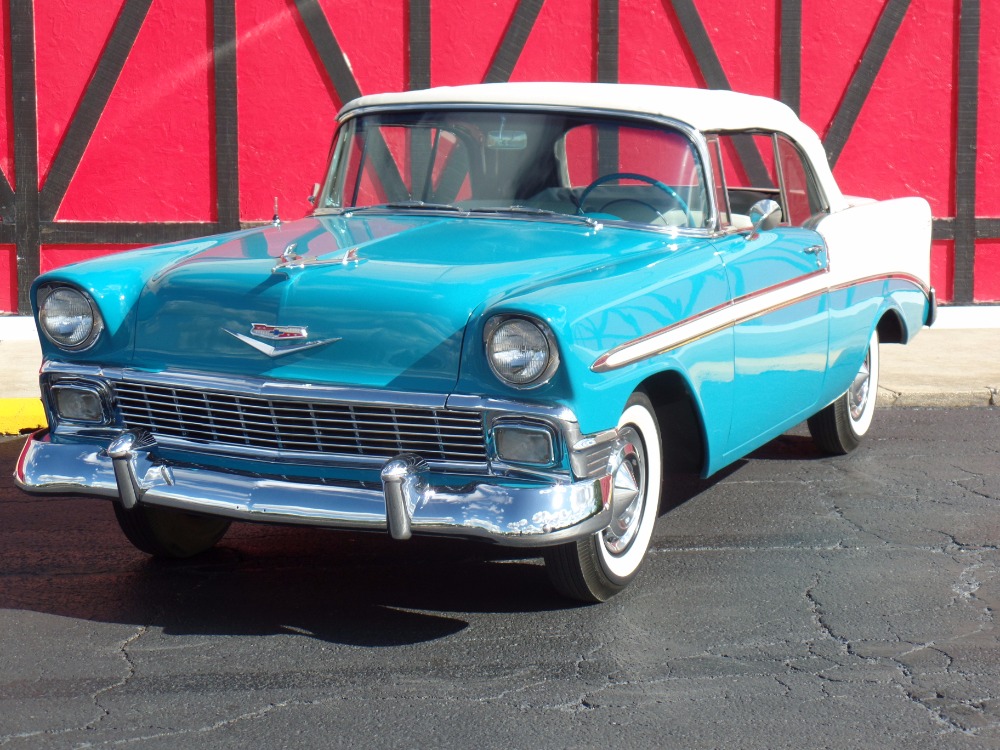 Used 1956 Chevrolet Bel Air CONVERTIBLE Rotisserie CALIFORNIA RESTORATION-NUMBERS MATCH-NEW LOW PRICE | Mundelein, IL