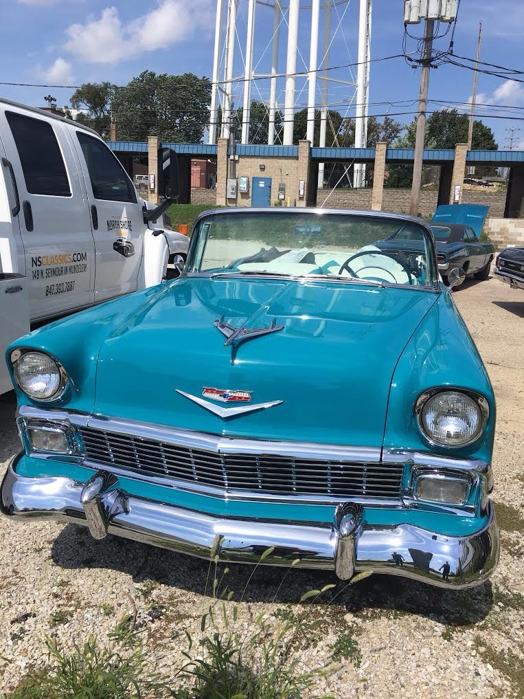 Used 1956 Chevrolet Bel Air CONVERTIBLE Rotisserie CALIFORNIA RESTORATION-NUMBERS MATCH-NEW LOW PRICE | Mundelein, IL