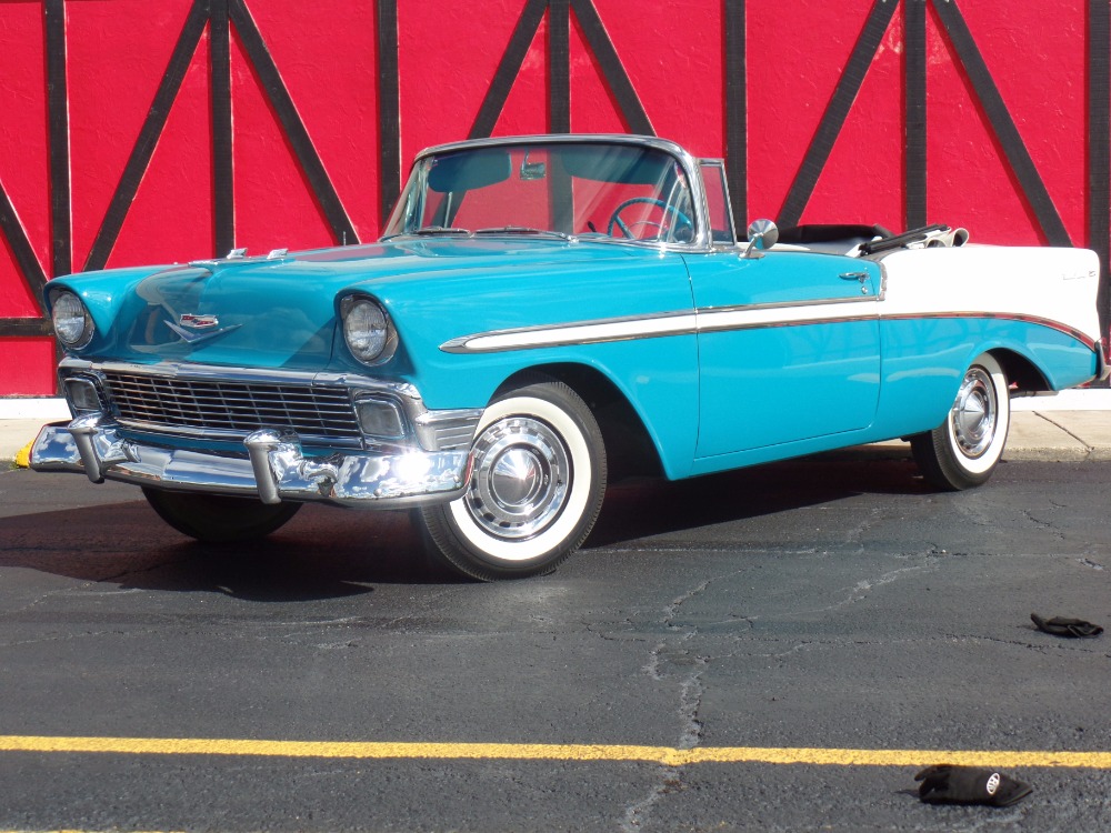 Used 1956 Chevrolet Bel Air CONVERTIBLE Rotisserie CALIFORNIA RESTORATION-NUMBERS MATCH-NEW LOW PRICE | Mundelein, IL