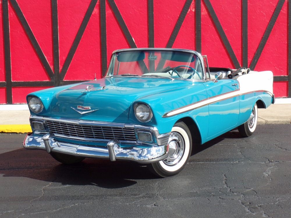 Used 1956 Chevrolet Bel Air CONVERTIBLE Rotisserie CALIFORNIA RESTORATION-NUMBERS MATCH-NEW LOW PRICE | Mundelein, IL