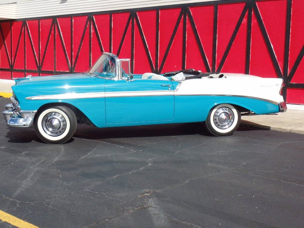 Used 1956 Chevrolet Bel Air CONVERTIBLE Rotisserie CALIFORNIA RESTORATION-NUMBERS MATCH-NEW LOW PRICE | Mundelein, IL
