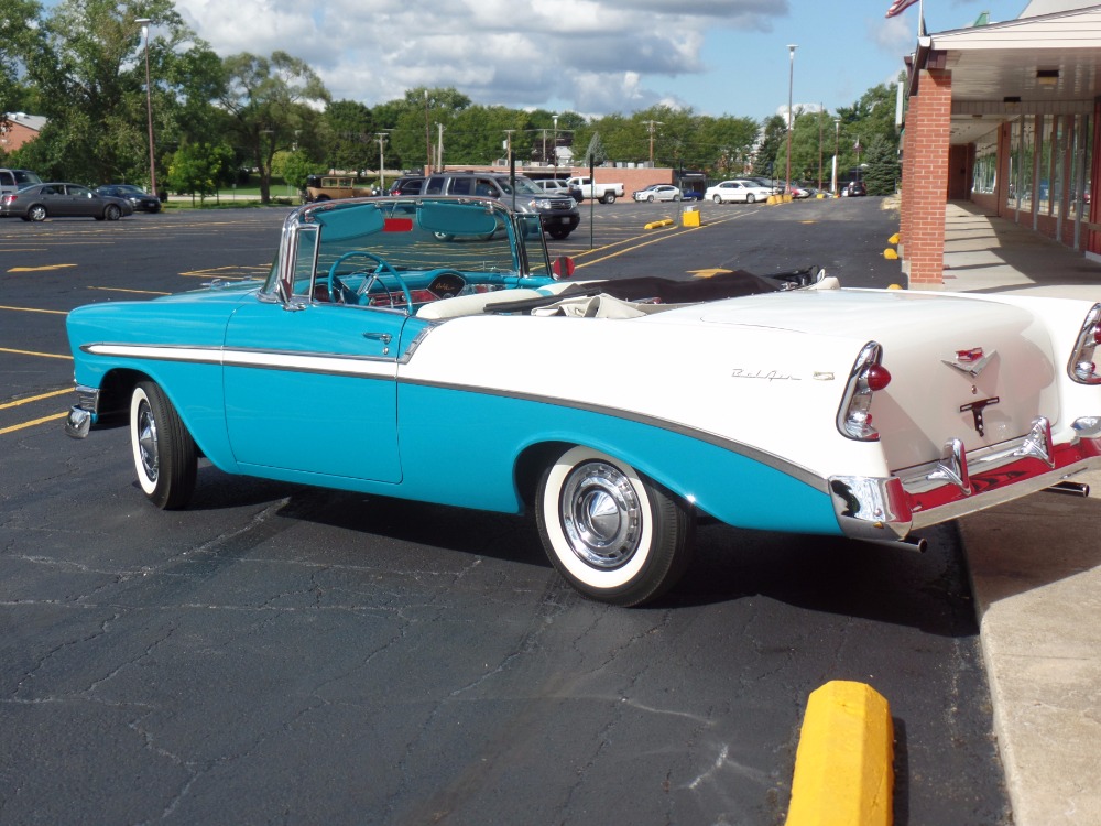 Used 1956 Chevrolet Bel Air CONVERTIBLE Rotisserie CALIFORNIA RESTORATION-NUMBERS MATCH-NEW LOW PRICE | Mundelein, IL
