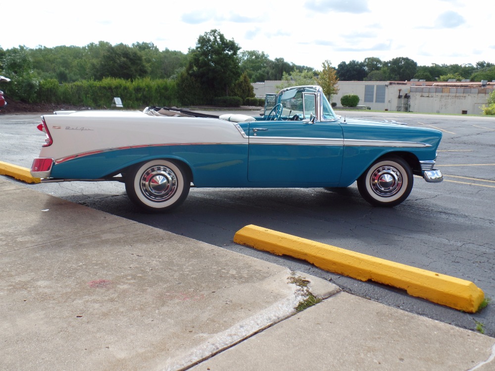 Used 1956 Chevrolet Bel Air CONVERTIBLE Rotisserie CALIFORNIA RESTORATION-NUMBERS MATCH-NEW LOW PRICE | Mundelein, IL