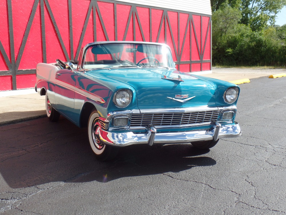 Used 1956 Chevrolet Bel Air CONVERTIBLE Rotisserie CALIFORNIA RESTORATION-NUMBERS MATCH-NEW LOW PRICE | Mundelein, IL