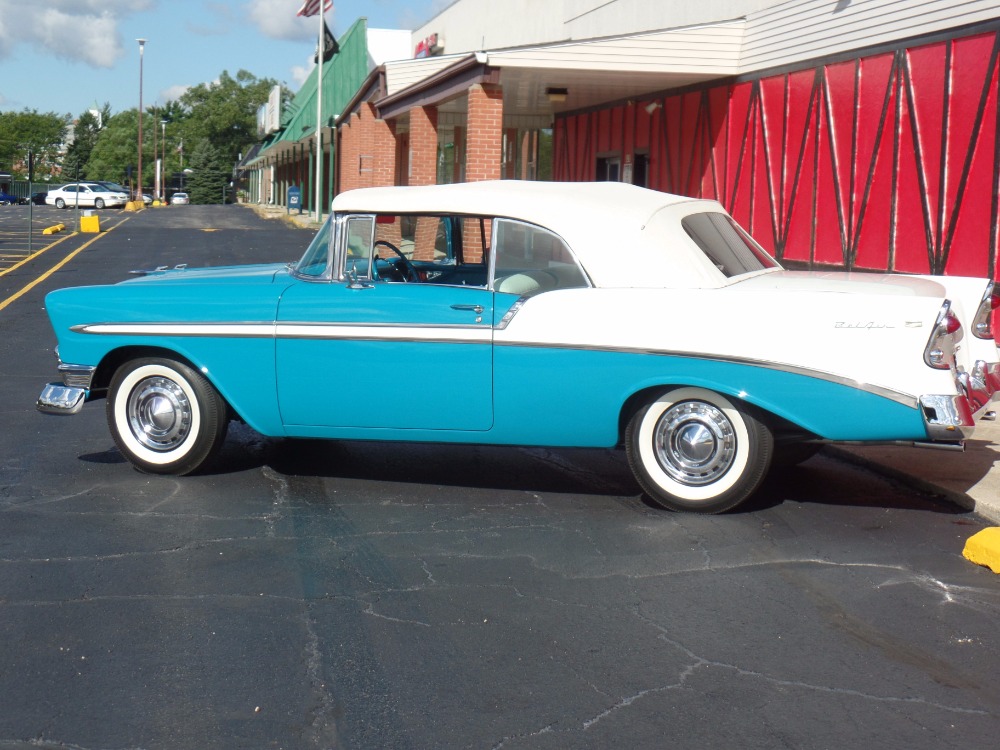 Used 1956 Chevrolet Bel Air CONVERTIBLE Rotisserie CALIFORNIA RESTORATION-NUMBERS MATCH-NEW LOW PRICE | Mundelein, IL