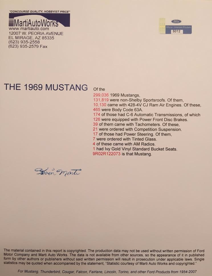 Used 1969 Ford Mustang 428 COBRA JET- R -CODE MUSTANG- | Mundelein, IL