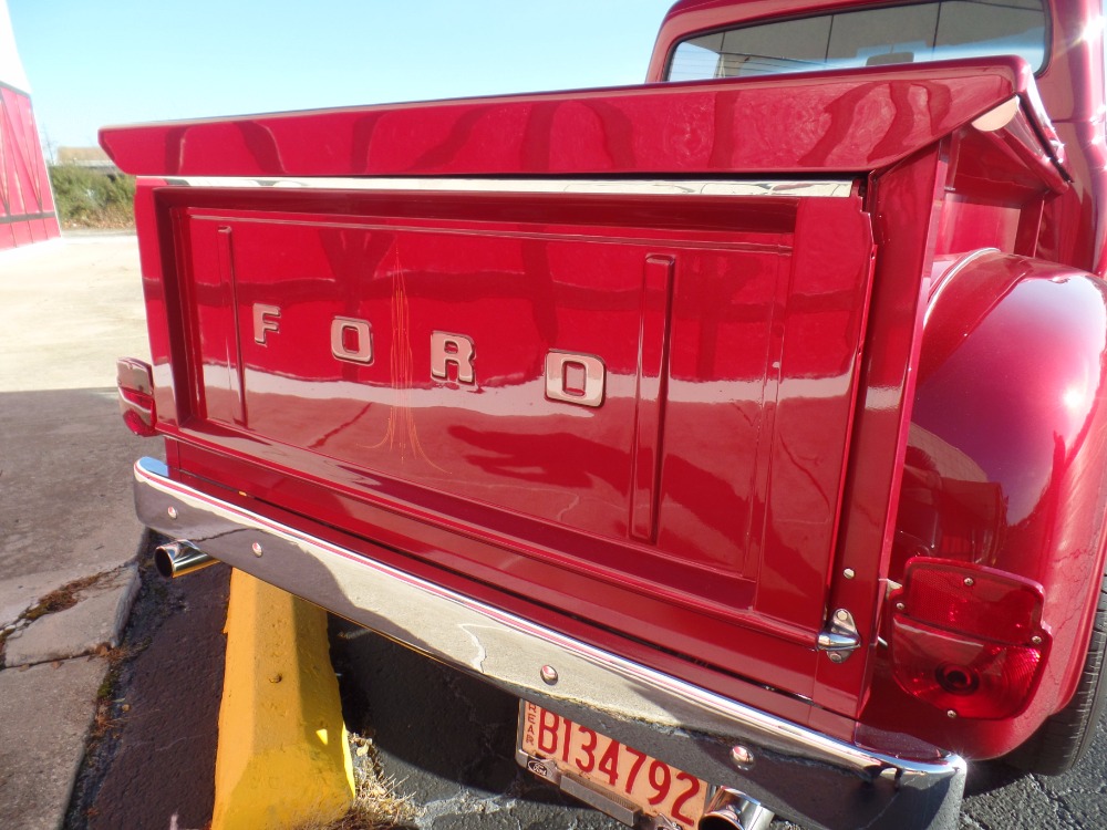 Used 1953 Ford Pickup F100-SWEET INFERNO RED PICKUP WITH CUSTOM OAK WOOD BED-SEE VIDEO | Mundelein, IL