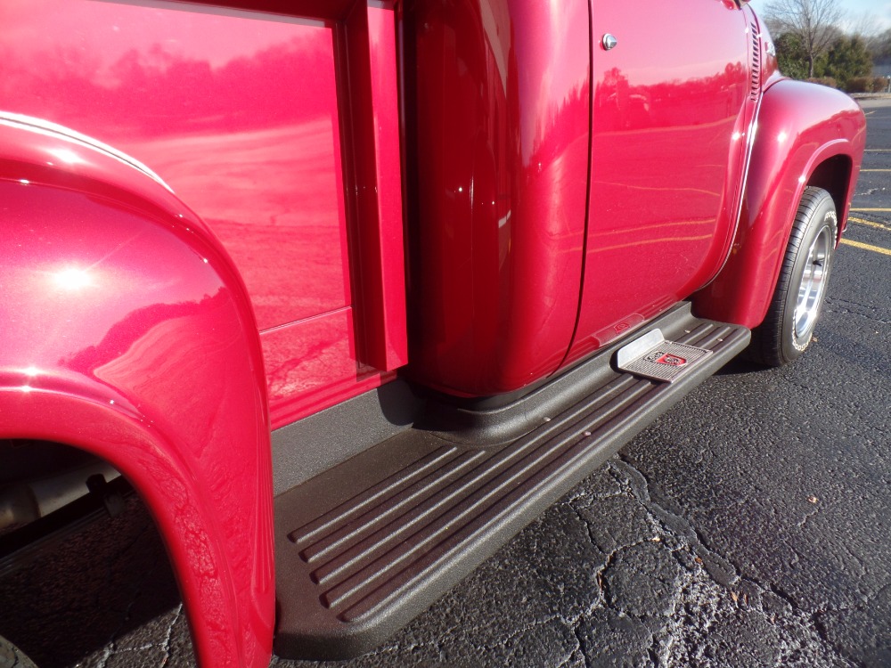 Used 1953 Ford Pickup F100-SWEET INFERNO RED PICKUP WITH CUSTOM OAK WOOD BED-SEE VIDEO | Mundelein, IL