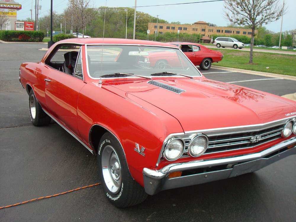Used 1967 Chevrolet Chevelle SS-NEW RED PAINT-ALL ORIGINAL NUMBERS MATCHING- SEE VIDEO | Mundelein, IL