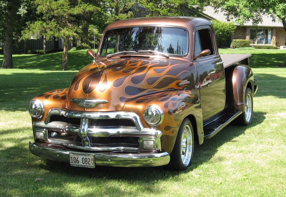 Used 1954 Chevrolet 3100 ROOT BEER METALLIC BROWN 383 STROKED V8 PICKUP | Mundelein, IL