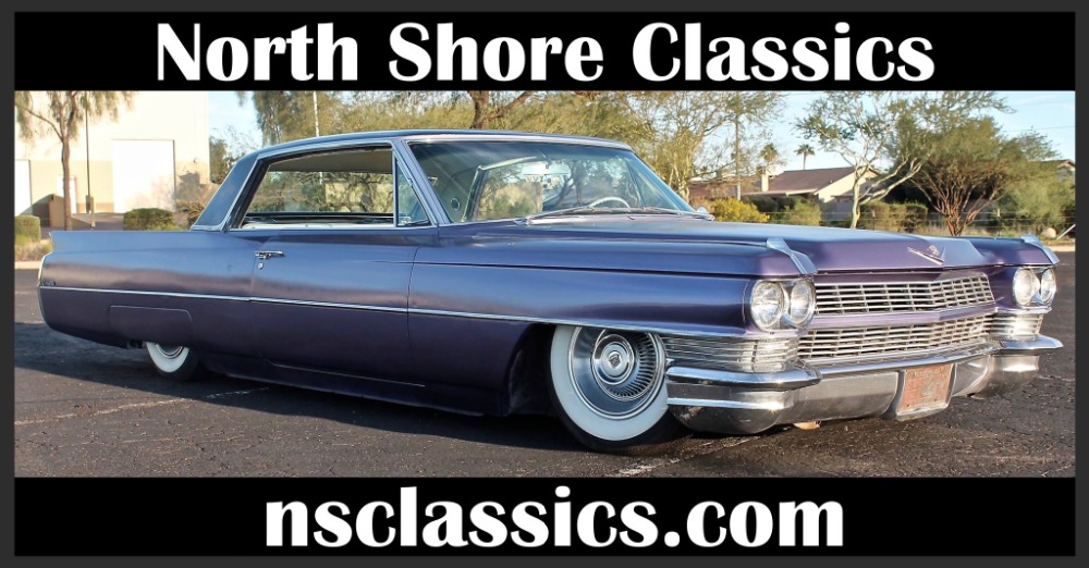Used 1964 Cadillac DeVille - SWEET NEW GLOSS BLACK WITH VIOLET SPARKLE EXTERIOR- 429 V8 WITH AIR RIDE | Mundelein, IL